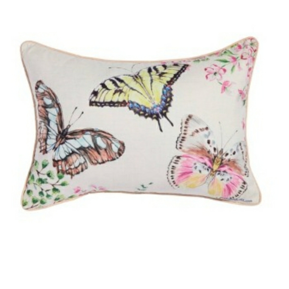Oversize Butterfly Lumbar Throw Pillow